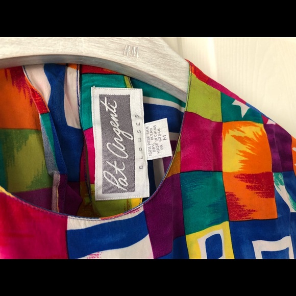 VINTAGE  100% silk shirt - UNIQUE - Picture 2 of 4